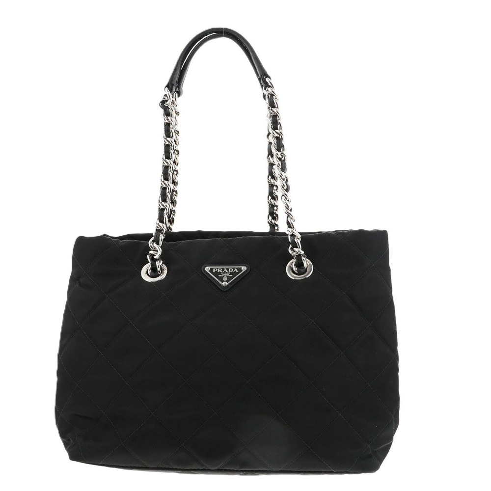 PRADA Quilted Tote Bag Black